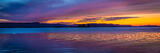 Mississippi River Sunset Silhouettes (Landscape Panorama) 20x60