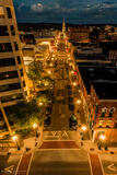 Night Lights on Main Street (Drone Panorama) 20x30