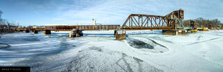 Railroad Bridge over Black River in La Crosse, Wisconsin