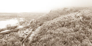 Miller Bluff and Mississippi Backwaters (Sepia)